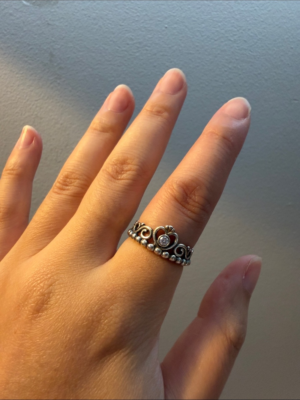 Pandora Princess Tiara Crown Ring - 925 Sterling Silver